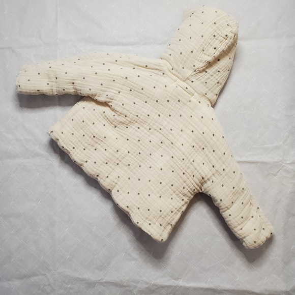 Zara Baby (6-9M) Muslin Polks Dot Jacket - Picture 3 of 5